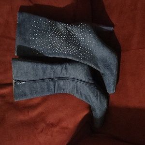 Stephani Collection Denim Boots